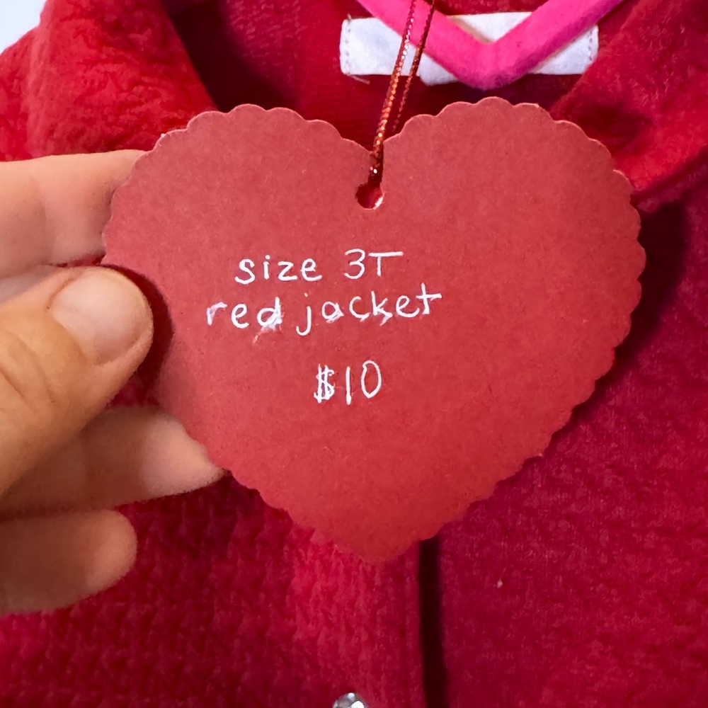Red Button-Up Coat - Picture 2 of 2